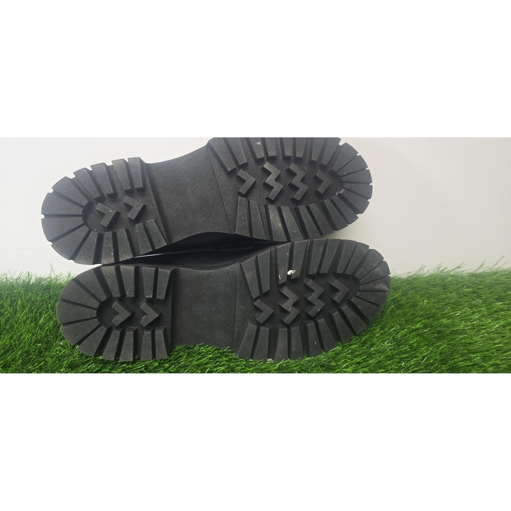Steve Madden Shoes Womens Size 10 Black Loafers Platform Chunky Penny Lug Sole - Picture 10 of 11